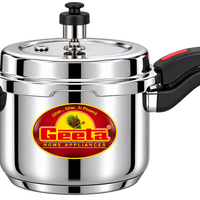 Clino Aluminum Pressure Cooker 5L – ISI Certified Safety