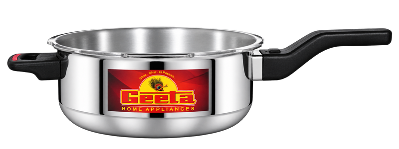 Geeta Combi 5L (Cooker + Junior Pan) – ISI Certified Safety