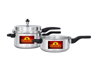 Geeta Combi 5L (Cooker + Junior Pan) – ISI Certified Safety