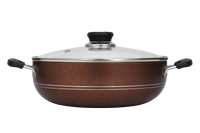 Geeta Non-Stick Set Deluxe Glass Lid – PFOA-Free Non-Stick Coatin