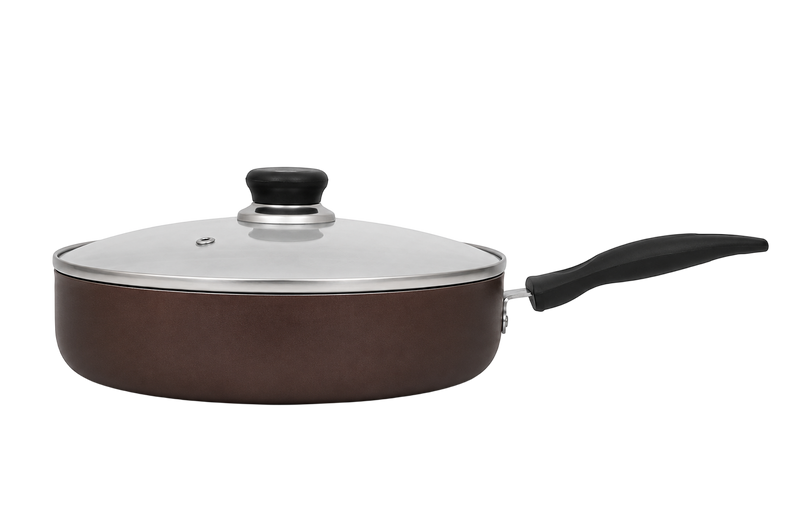 Geeta Non-Stick Set Deluxe Glass Lid – PFOA-Free Non-Stick Coatin
