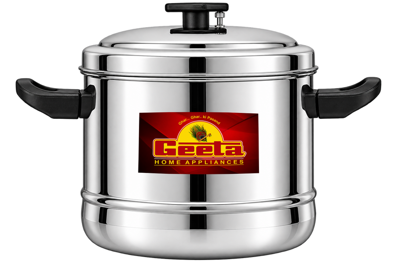 Geeta SS Idly Cooker 4 Plates – Stainless Steel Body