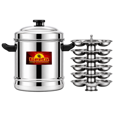 Geeta SS Idly Cooker 6 Plates – More Idlies, More Happiness