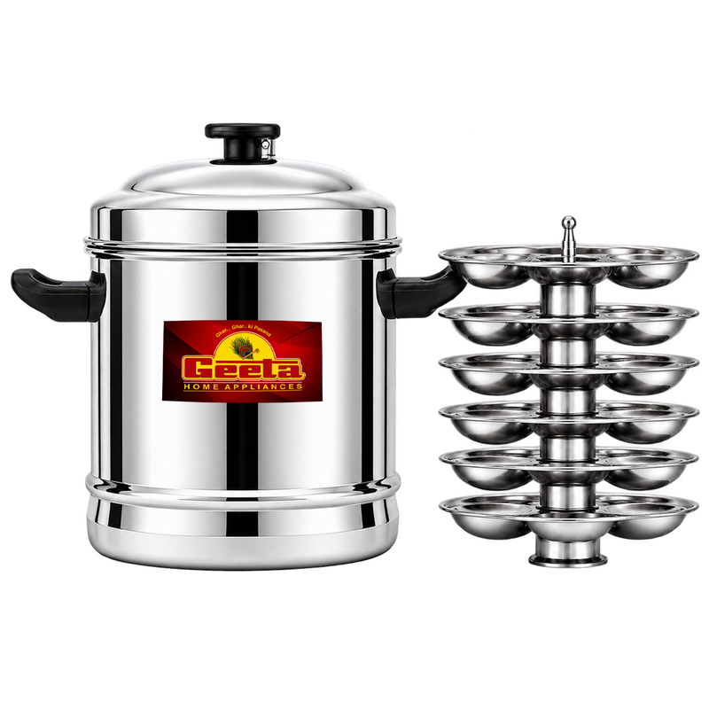 Geeta SS Idly Cooker 6 Plates – More Idlies, More Happiness