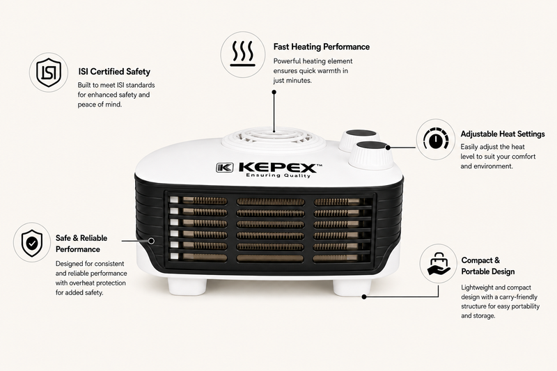 ROOM HEATER (KEPEX) – Stay Warm, Stay Comfortable