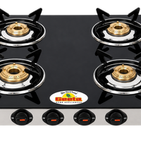 Glass Top 4B Regular – Four Burners, Complete Kitchen