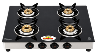 Glass Top 4B Regular – Four Burners, Complete Kitchen
