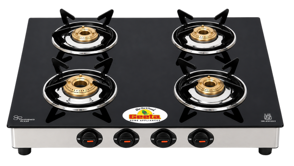 Glass Top 4B Regular – Four Burners, Complete Kitchen