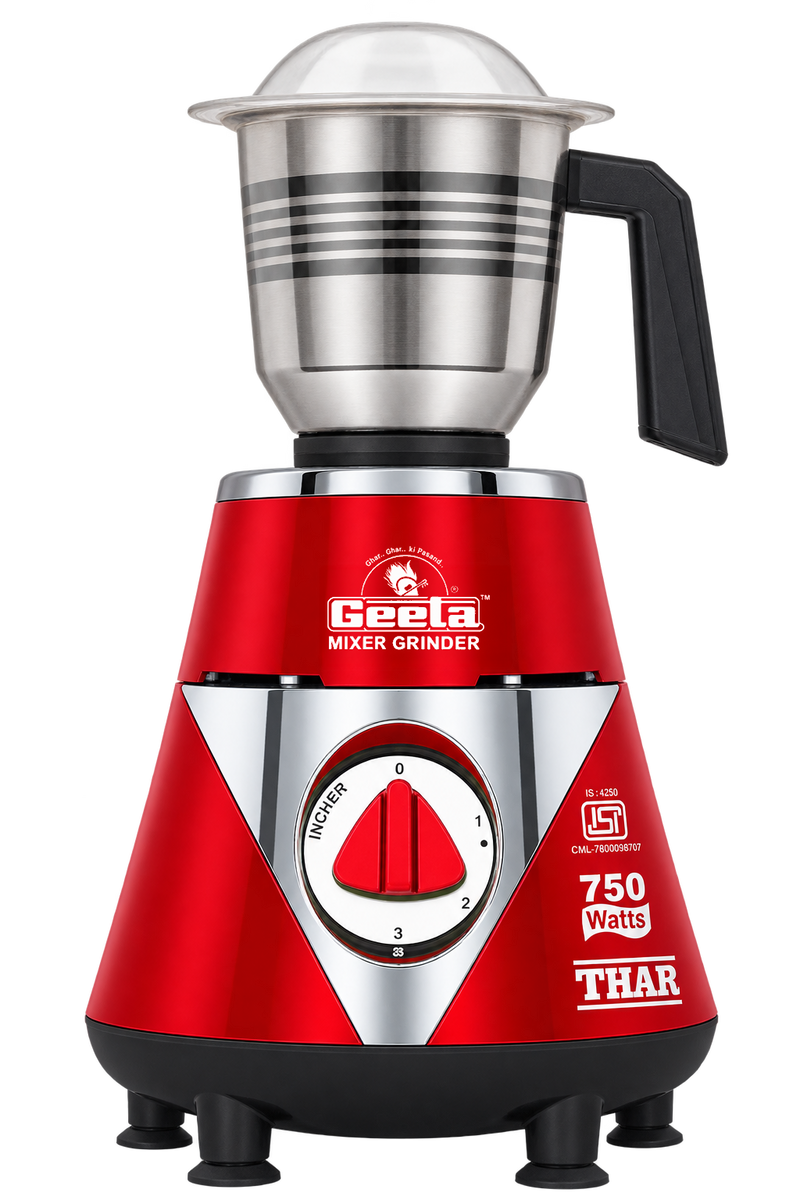 Geeta Thar 4 Jar (750W) – More Jars, More Convenience