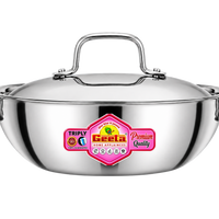 Geeta Triply Kadai 30No (SS Lid) – Triply Stainless Steel Body