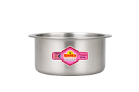 Geeta Triply Tope with Cap 14No – Triply Stainless Steel Body