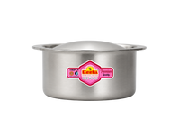 Geeta Triply Tope with Cap 22No – Triply Stainless Steel Body