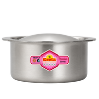Geeta Triply Tope with Cap 18No – Triply Stainless Steel Body