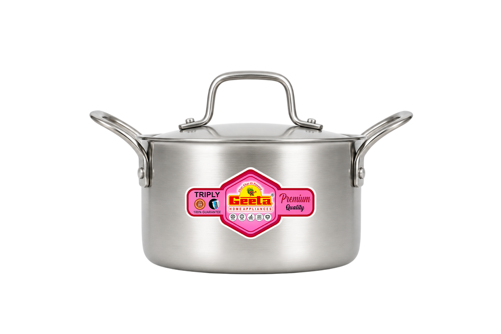 Geeta Triply Casserole 14No – Serve Elegantly, Retain Heat