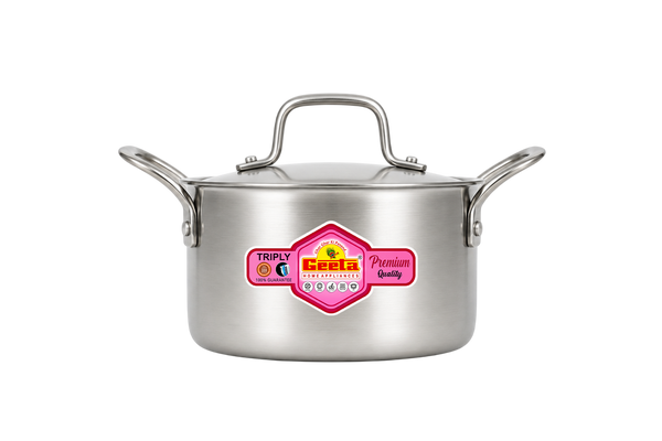 Geeta Triply Casserole 18No – Elevated Serving, Lasting Warmth