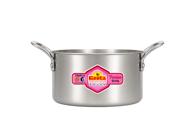 Geeta Triply Casserole 22No – Triply Stainless Steel Body