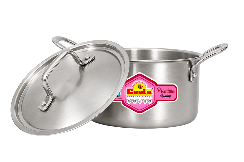 Geeta Triply Casserole 22No – Triply Stainless Steel Body